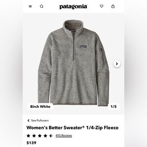 Patagonia Better Sweater 1/4 zip